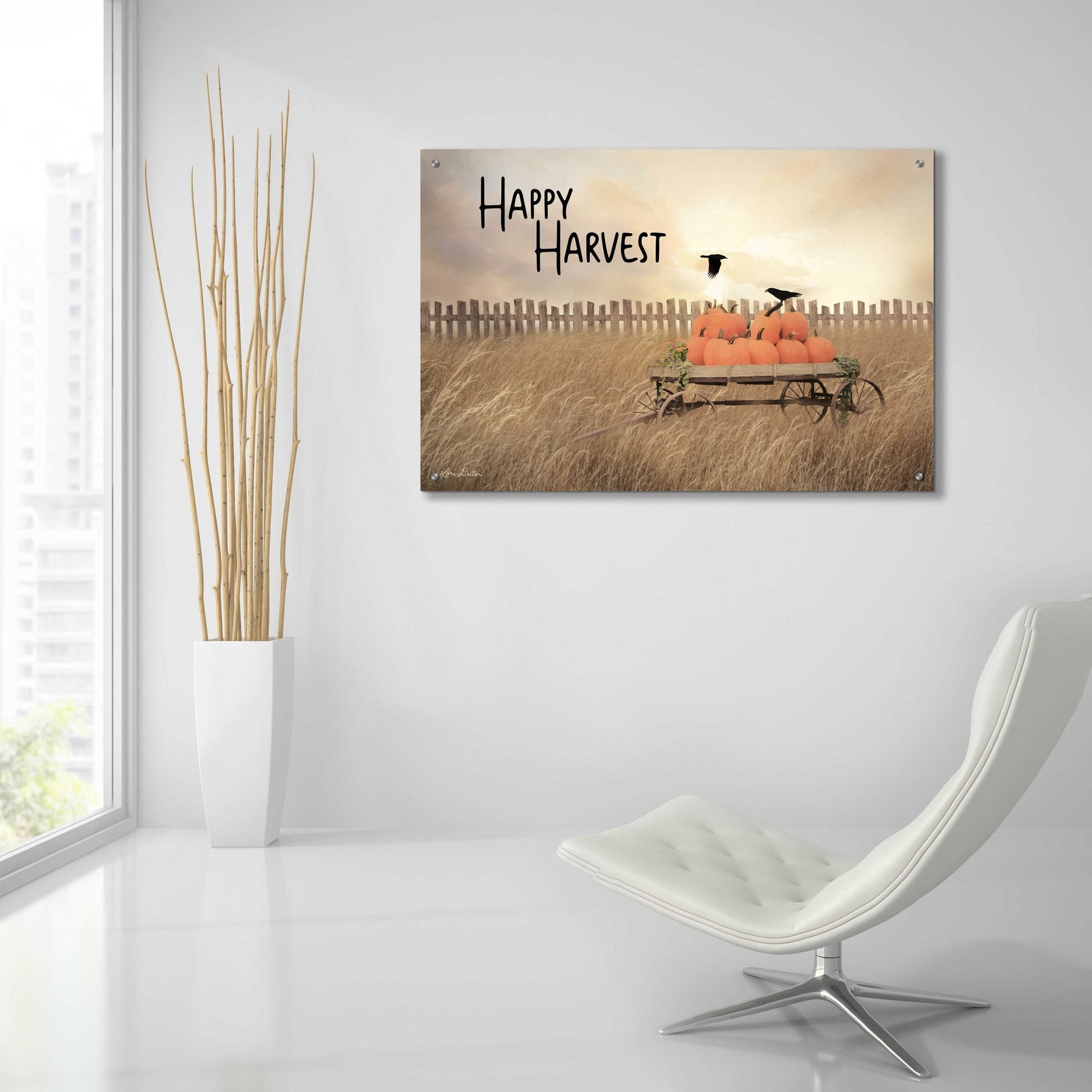 Epic Art 'Happy Harvest' by Lori Deiter Acrylic Glass Wall Art,36x24