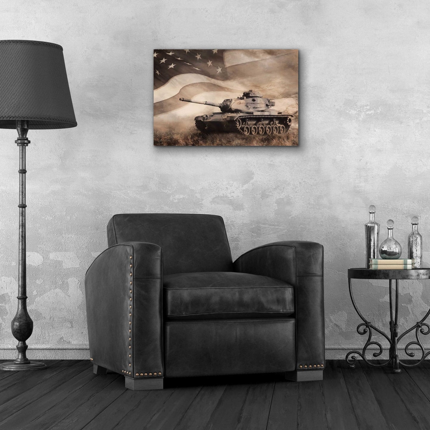 Epic Art 'The Liberator Tank' by Lori Deiter Acrylic Glass Wall Art,24x16