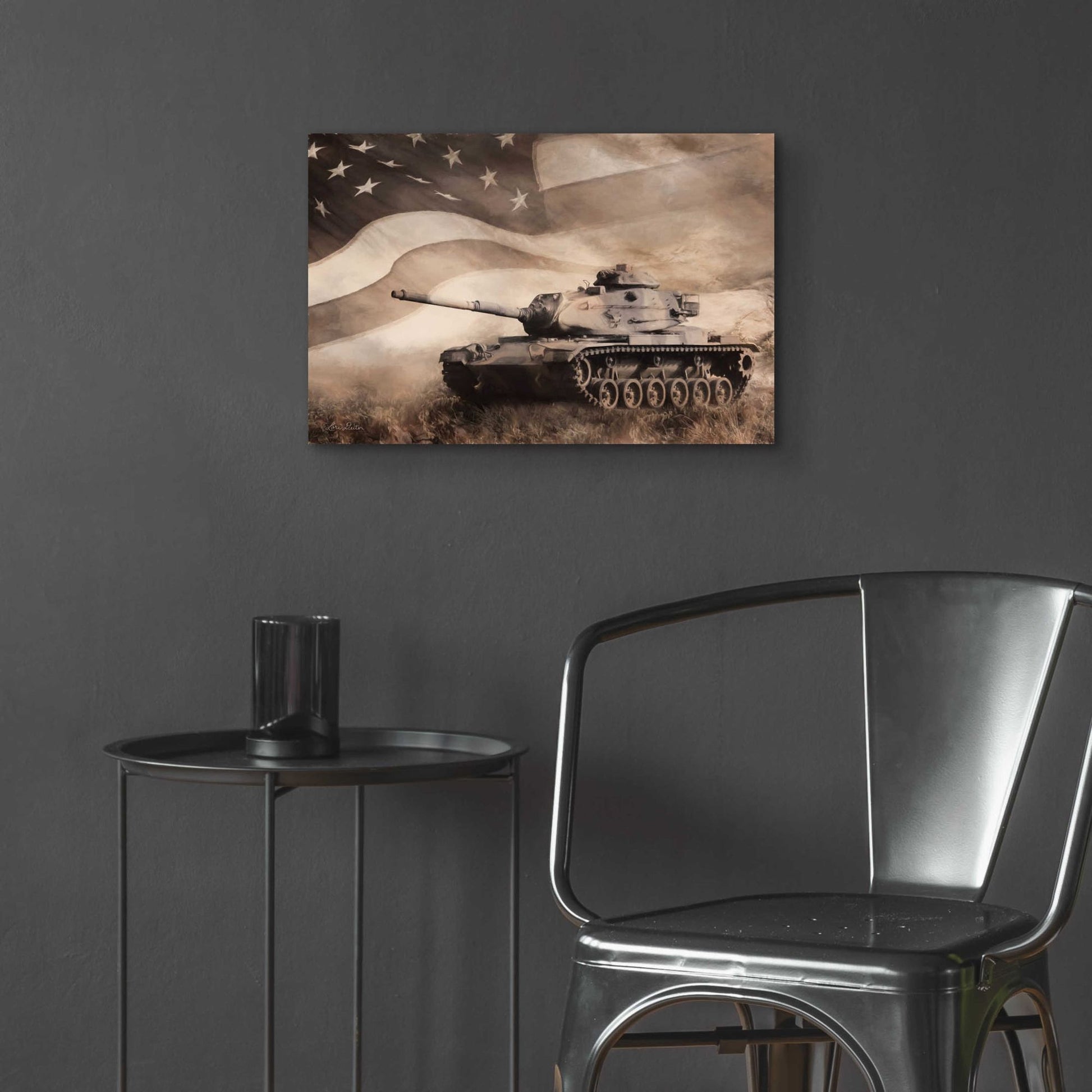 Epic Art 'The Liberator Tank' by Lori Deiter Acrylic Glass Wall Art,24x16