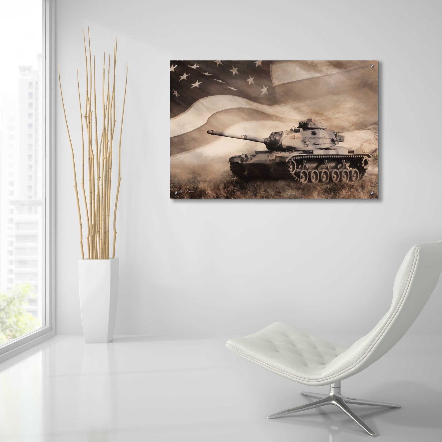 Epic Art 'The Liberator Tank' by Lori Deiter Acrylic Glass Wall Art,36x24