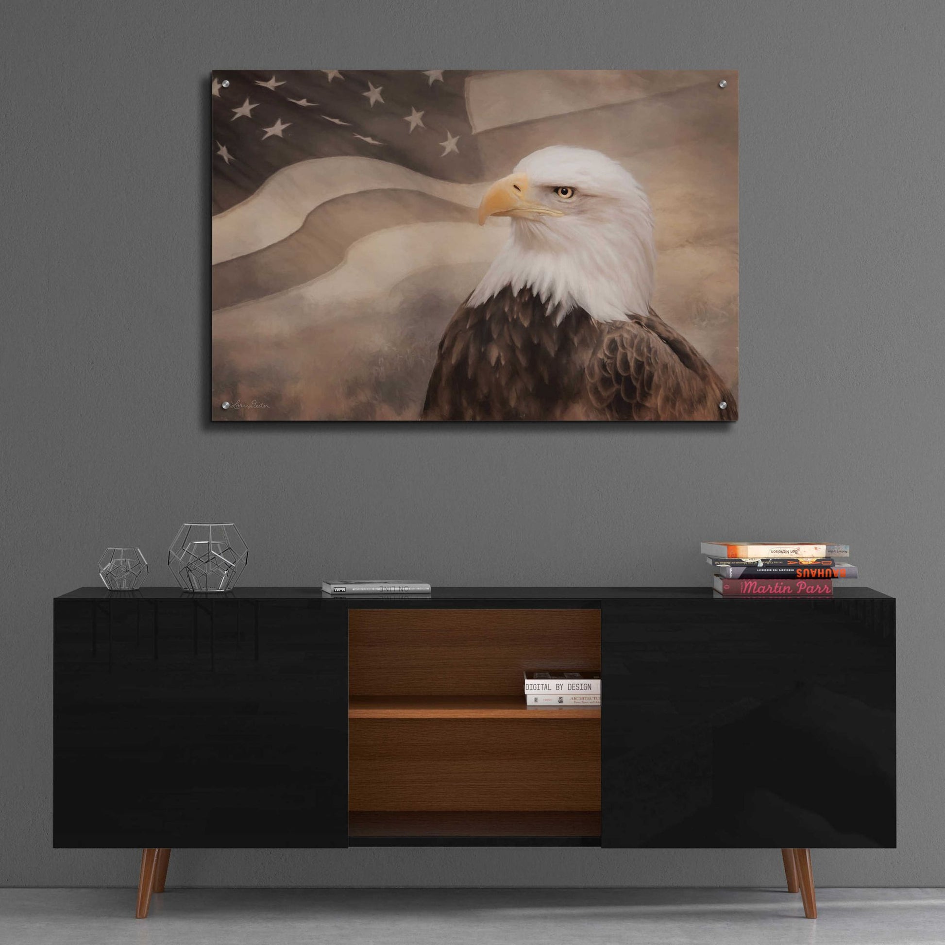 Epic Art 'US Symbols' by Lori Deiter Acrylic Glass Wall Art,36x24