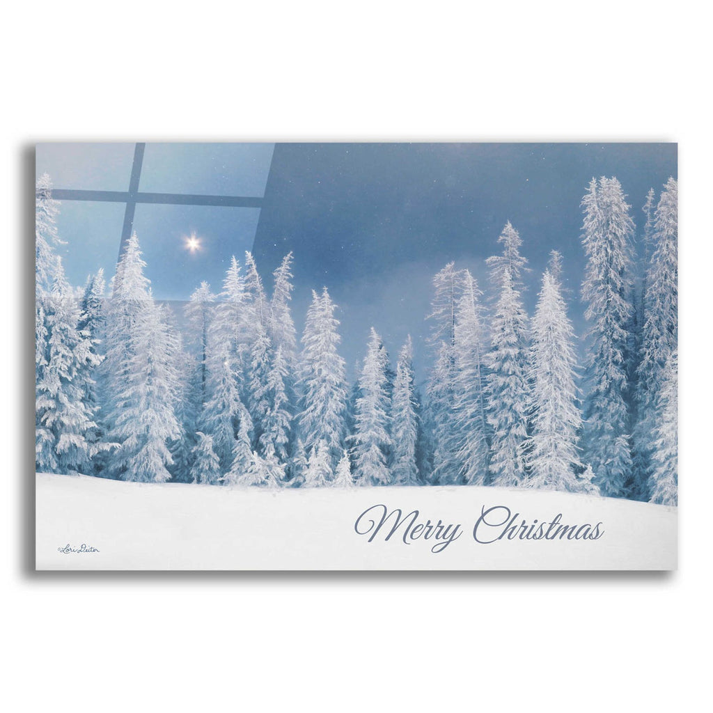 Epic Art 'Lava Mountain Merry Christmas' by Lori Deiter Acrylic Glass Wall Art