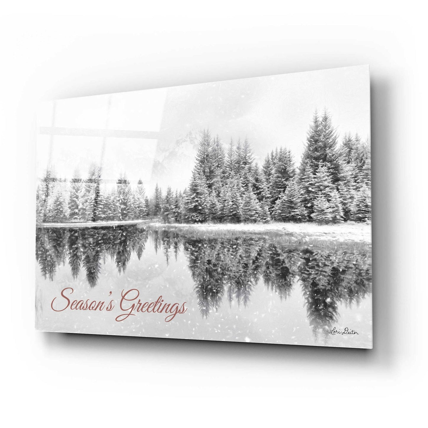 Epic Art 'Schwabachers Seasons Greetings' by Lori Deiter Acrylic Glass Wall Art,24x16