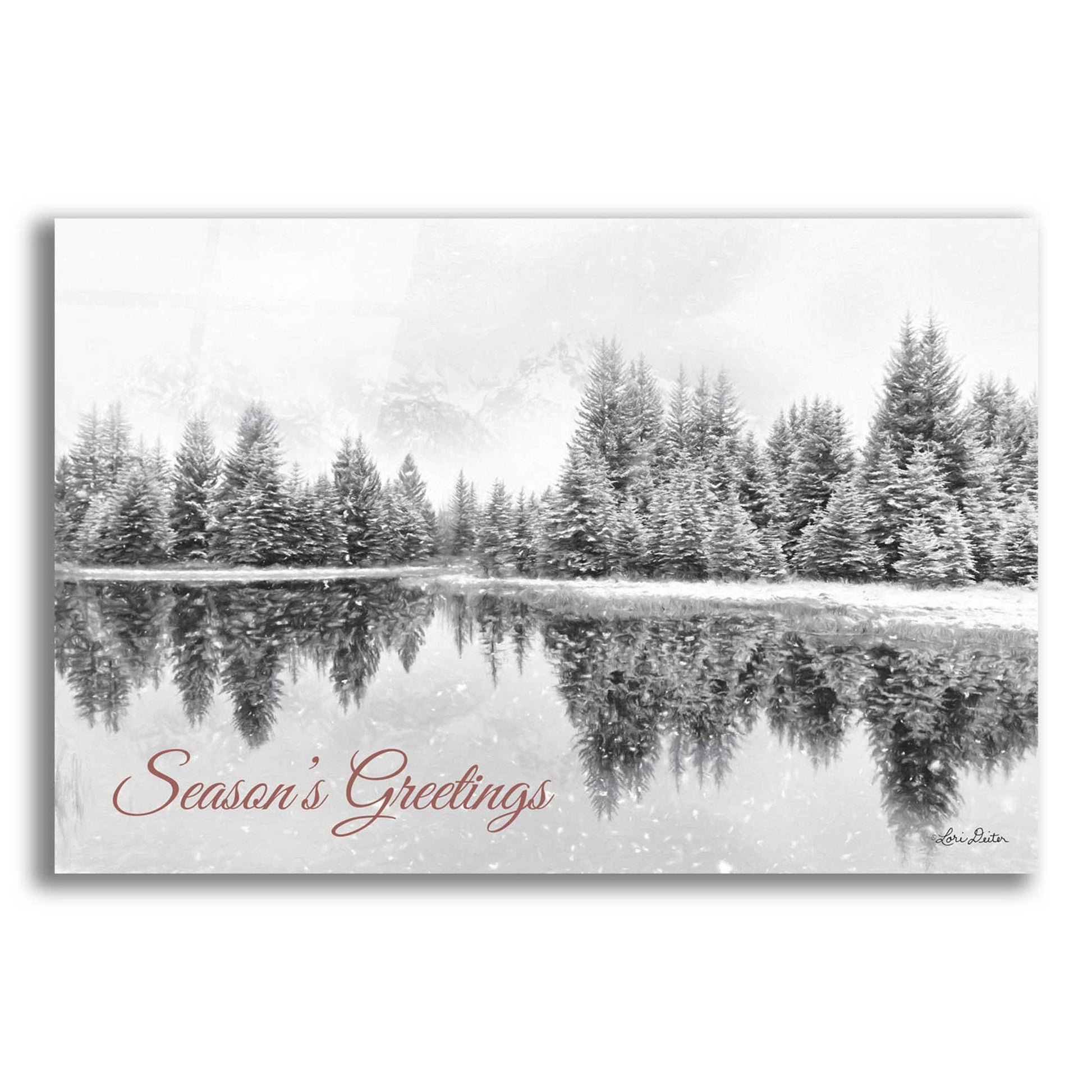 Epic Art 'Schwabachers Seasons Greetings' by Lori Deiter Acrylic Glass Wall Art,24x16