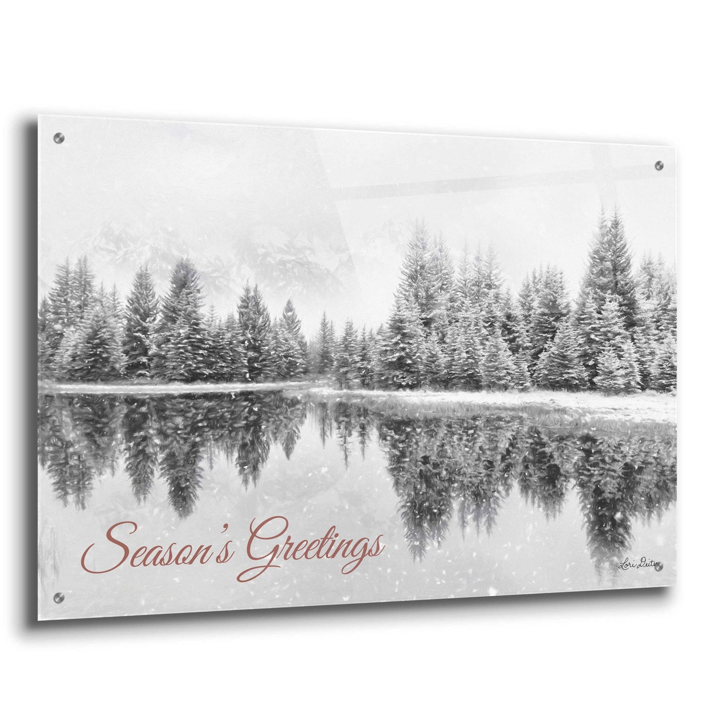 Epic Art 'Schwabachers Seasons Greetings' by Lori Deiter Acrylic Glass Wall Art,36x24