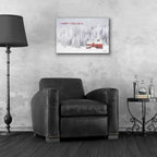 Epic Art 'Snowy Forest Happy Holidays' by Lori Deiter Acrylic Glass Wall Art,24x16