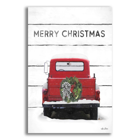 Epic Art 'Christmas Truck on Wood' by Lori Deiter Acrylic Glass Wall Art