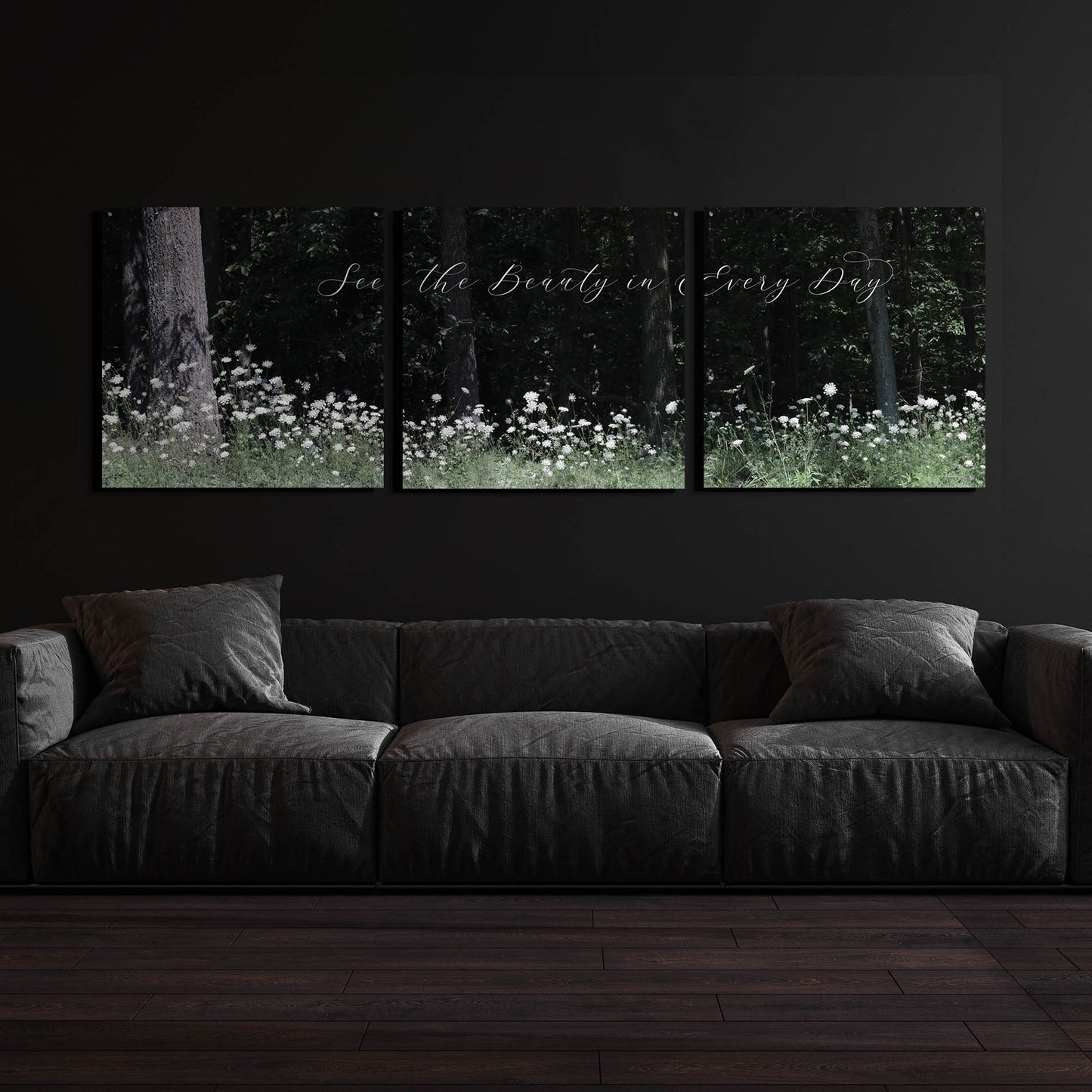 Epic Art 'See the Beauty in Every Day' by Lori Deiter Acrylic Glass Wall Art, 3 Piece Set,108x36