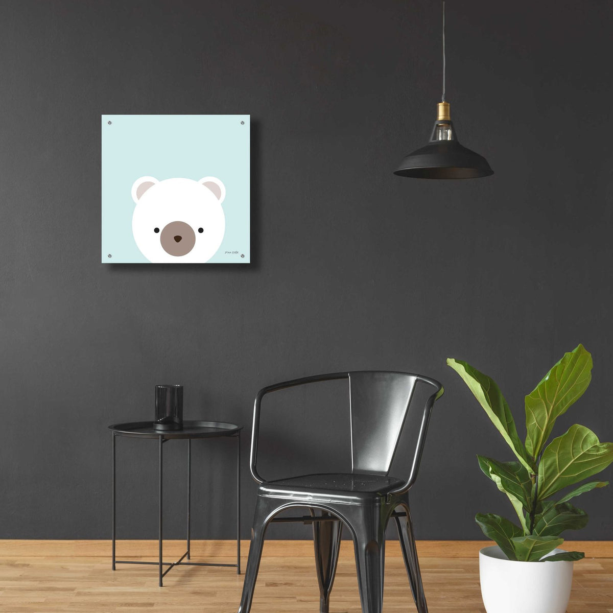 Cuddly Bear by Ann Kelle - 24x24 acrylic wall art in a room