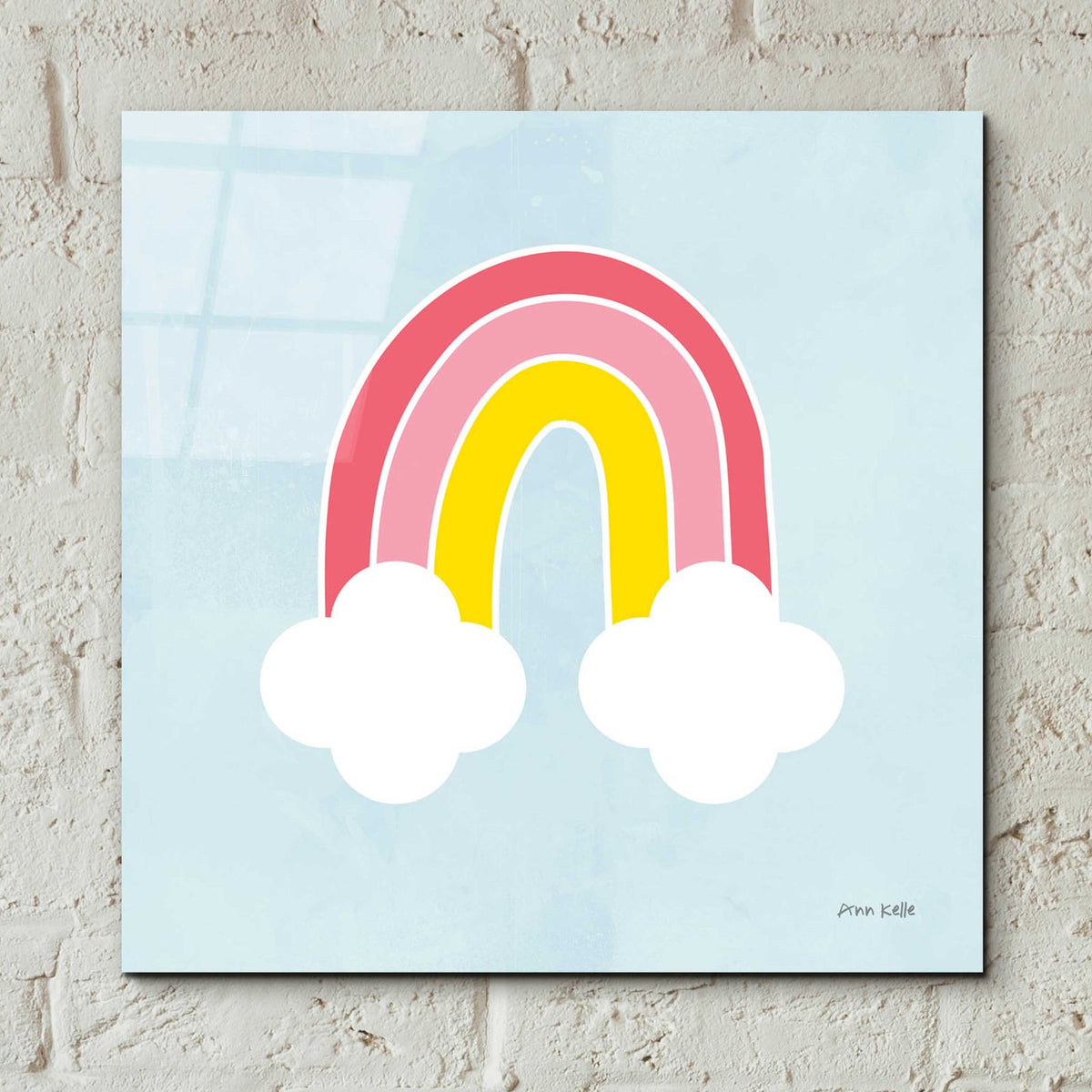 Her Rainbow by Ann Kelle - 12x12 acrylic wall art in a room