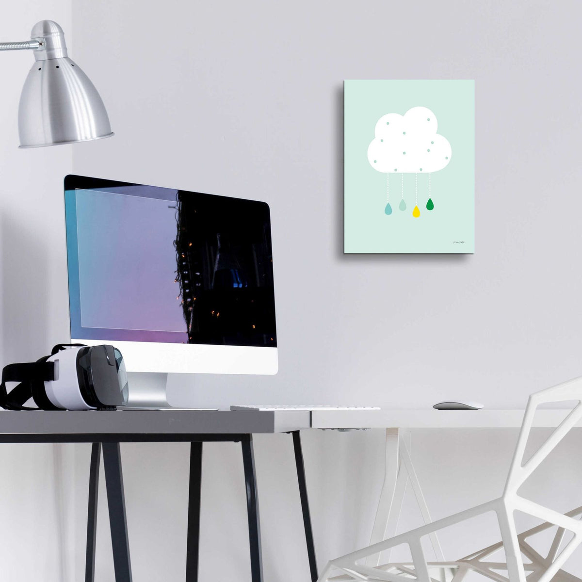 Cloud II by Ann Kelle - 12x16 acrylic wall art in a room