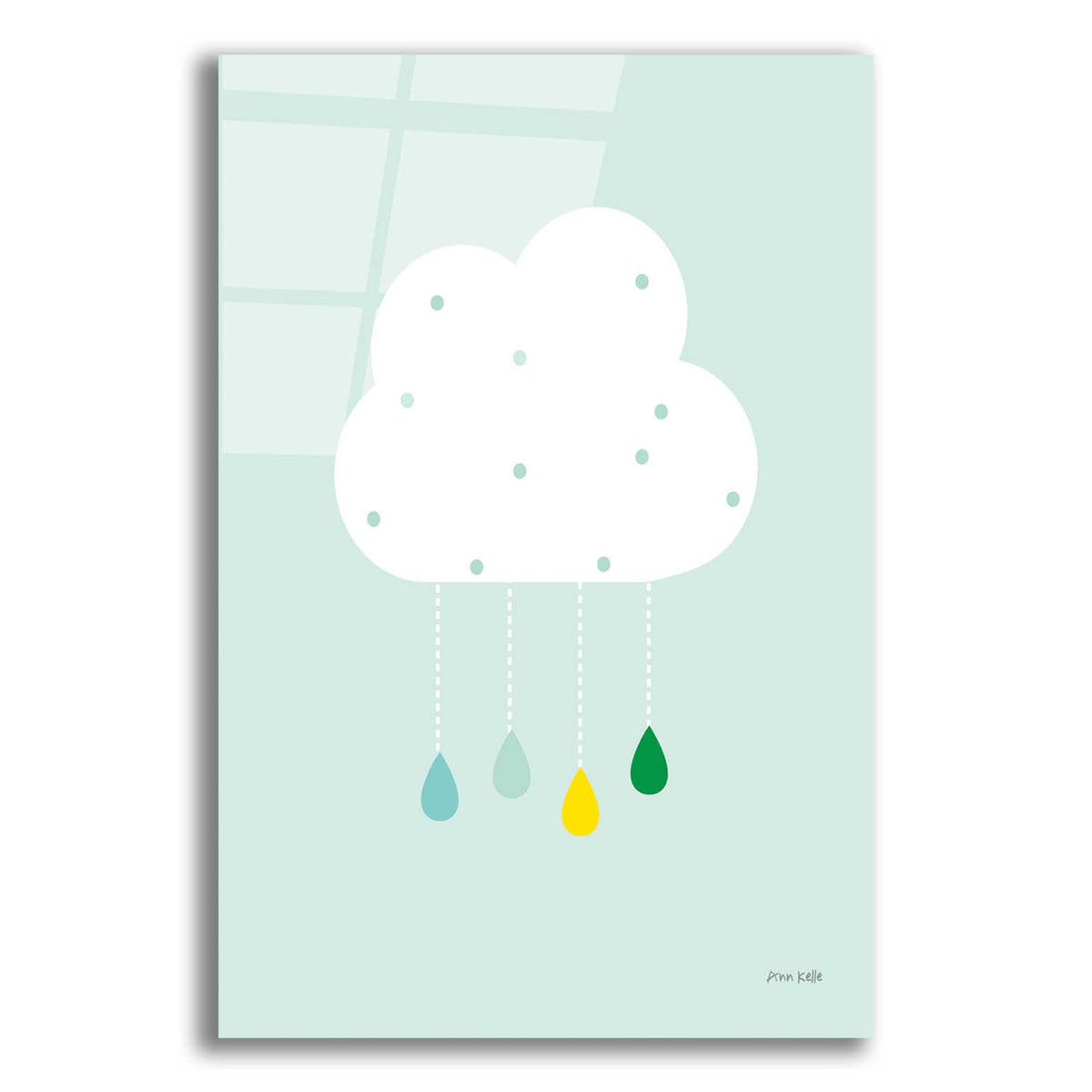 Cloud II by Ann Kelle acrylic glass wall art