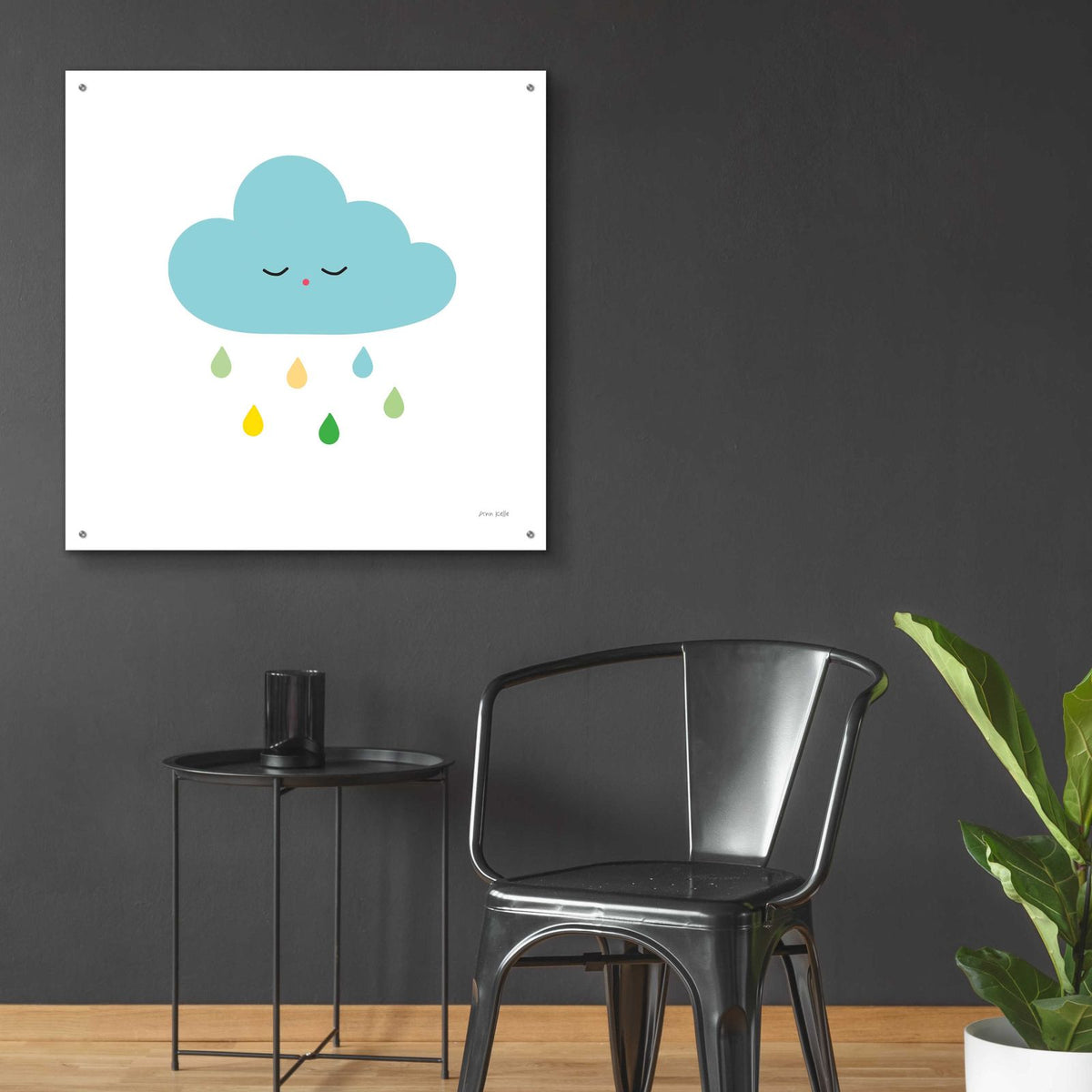 Sleepy Cloud I by Ann Kelle - 36x36 acrylic wall art in a room