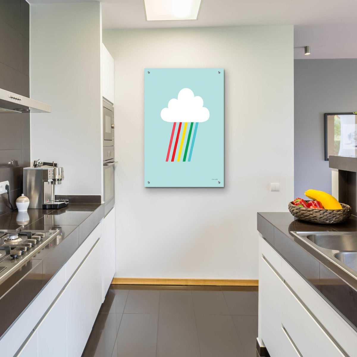 Rainbow Rays II by Ann Kelle - 24x36 acrylic wall art in a room