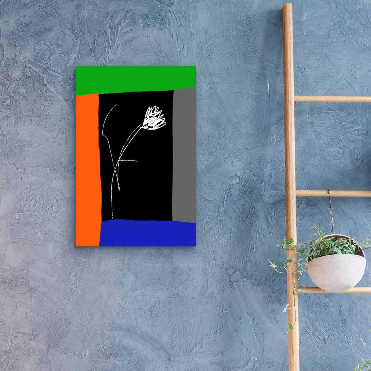 Flower Of Freedom by Cesare Bellassai - 16x24 acrylic wall art in a room