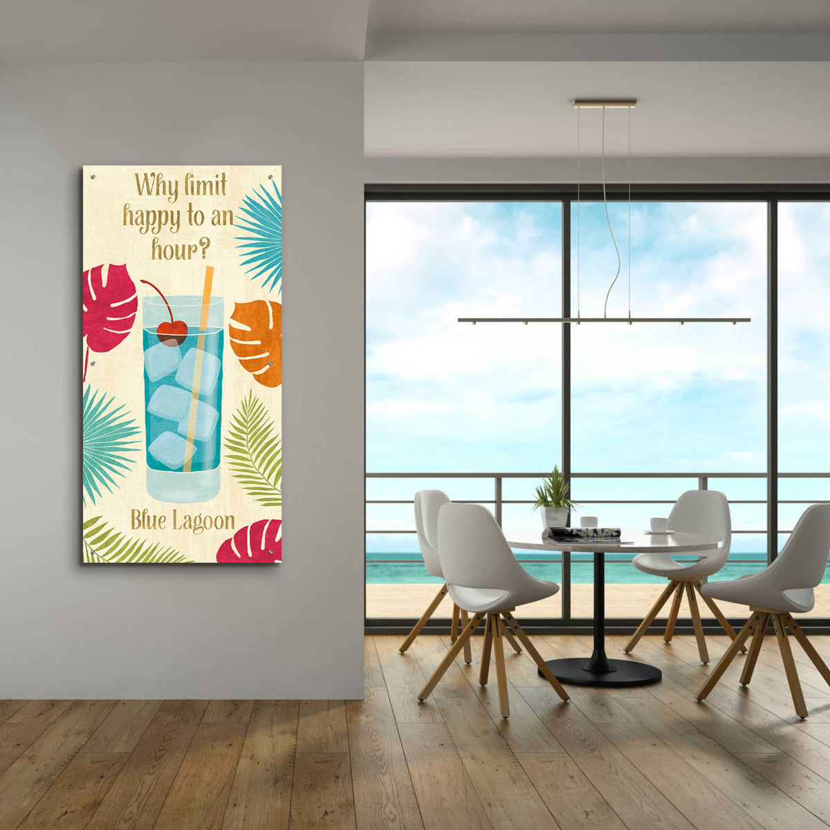 Epic Art 'Exotic Breeze XIV' by Veronique Charron, Acrylic Glass Wall Art,24x48