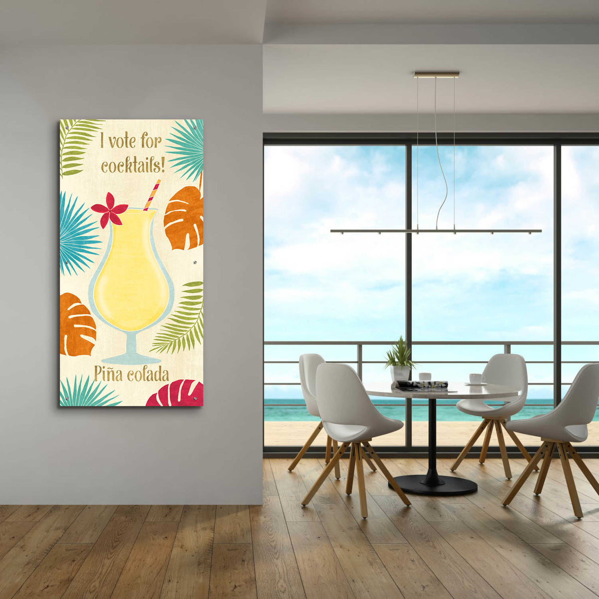 Epic Art 'Exotic Breeze XV' by Veronique Charron, Acrylic Glass Wall Art,24x48
