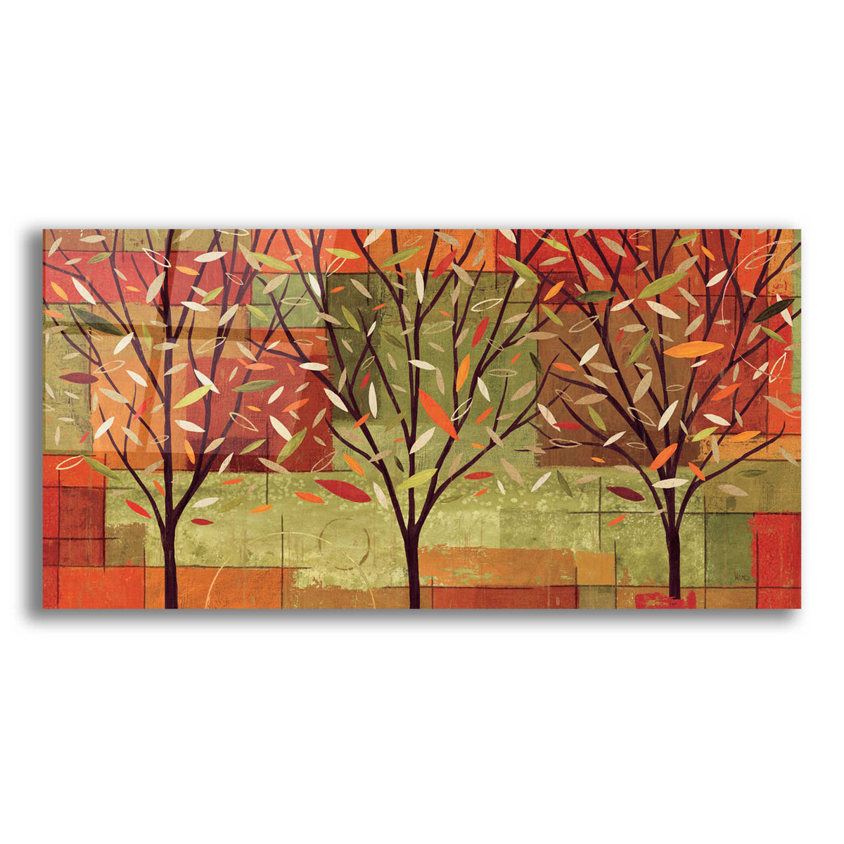 Epic Art 'Watercolor Forest II' by Veronique Charron, Acrylic Glass Wall Art