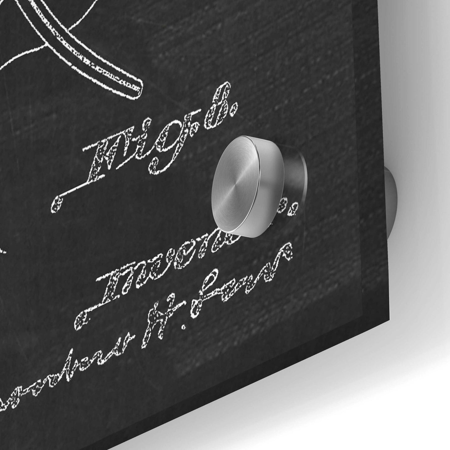 Epic Art 'Bottle Opener Blueprint Patent Chalkboard,' Acrylic Glass Wall Art,24x36