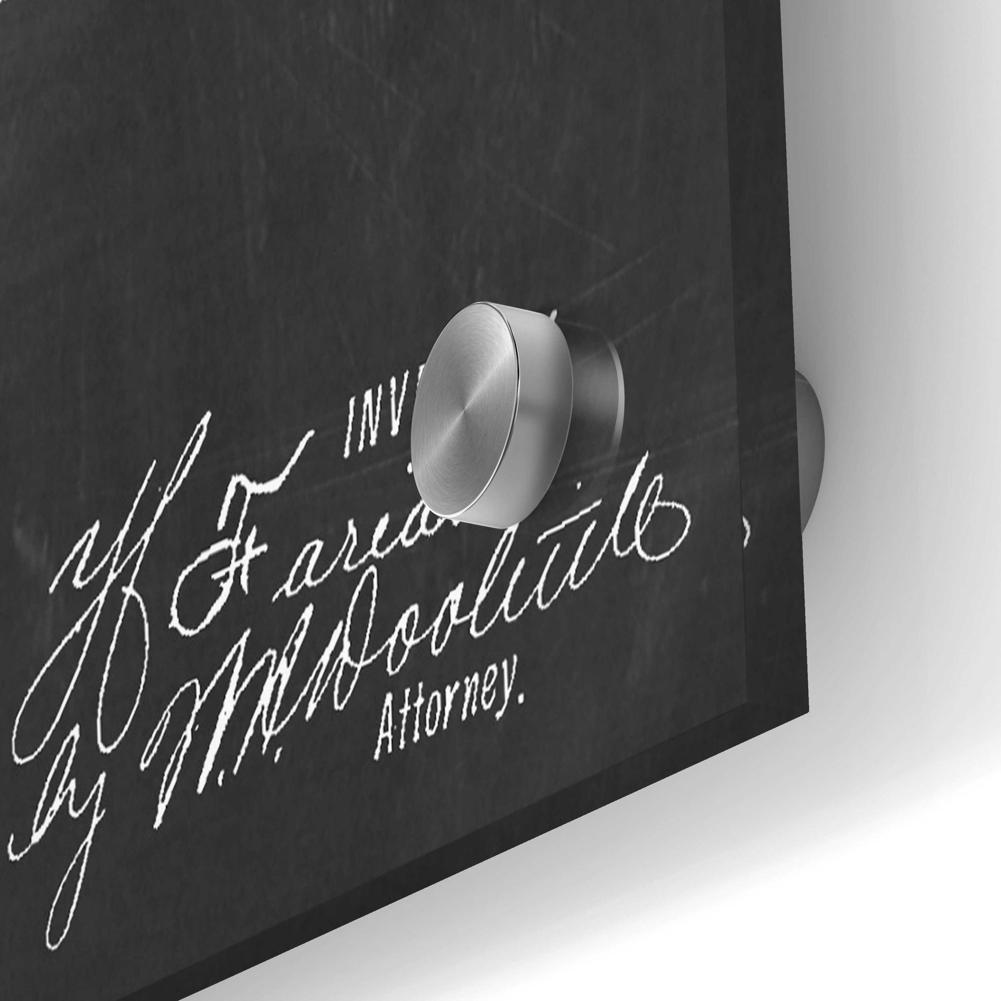 Epic Art 'Cigar Blueprint Patent Chalkboard,' Acrylic Glass Wall Art,36x24