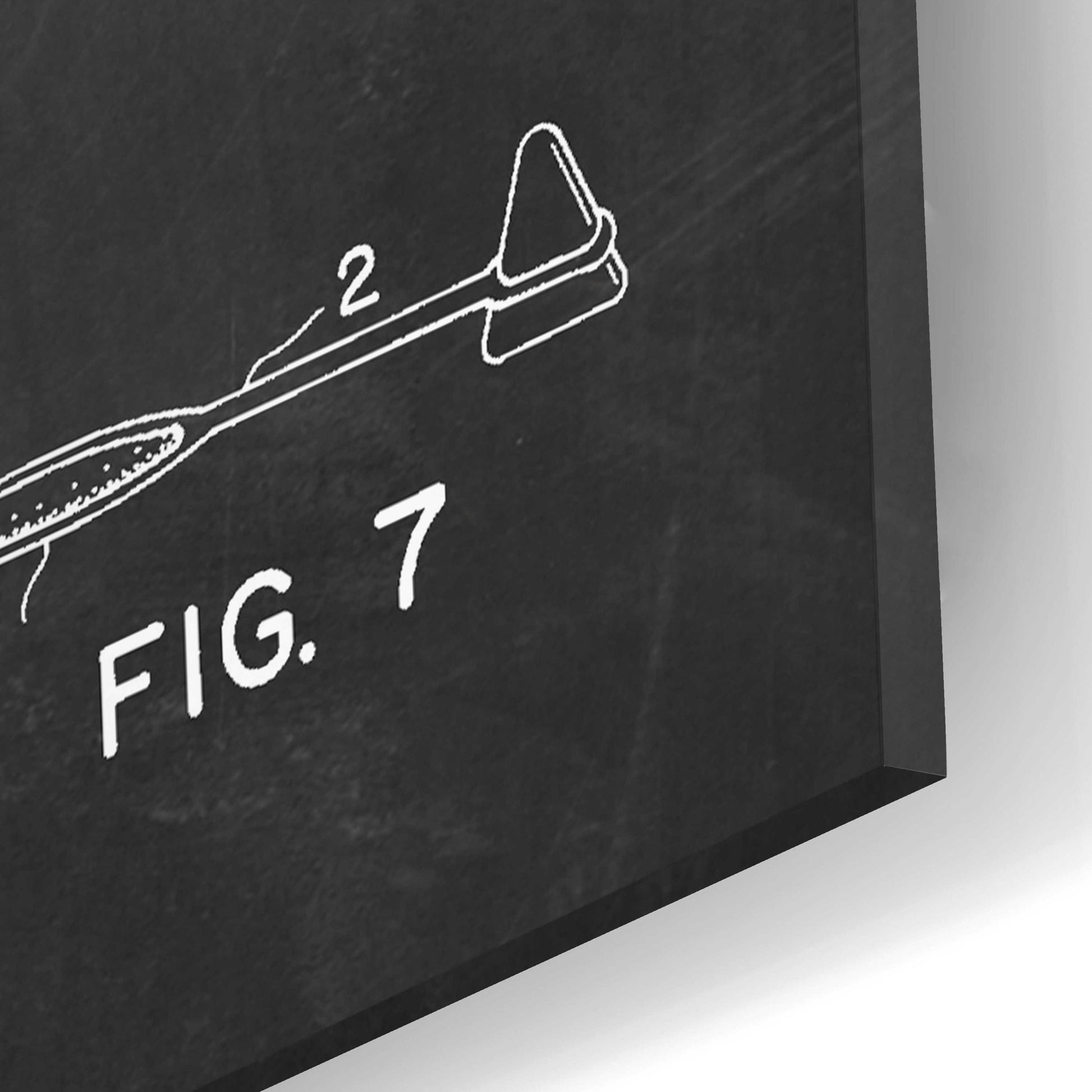 Epic Art 'Medical Instruments Blueprint Patent Chalkboard,' Acrylic Glass Wall Art,12x16