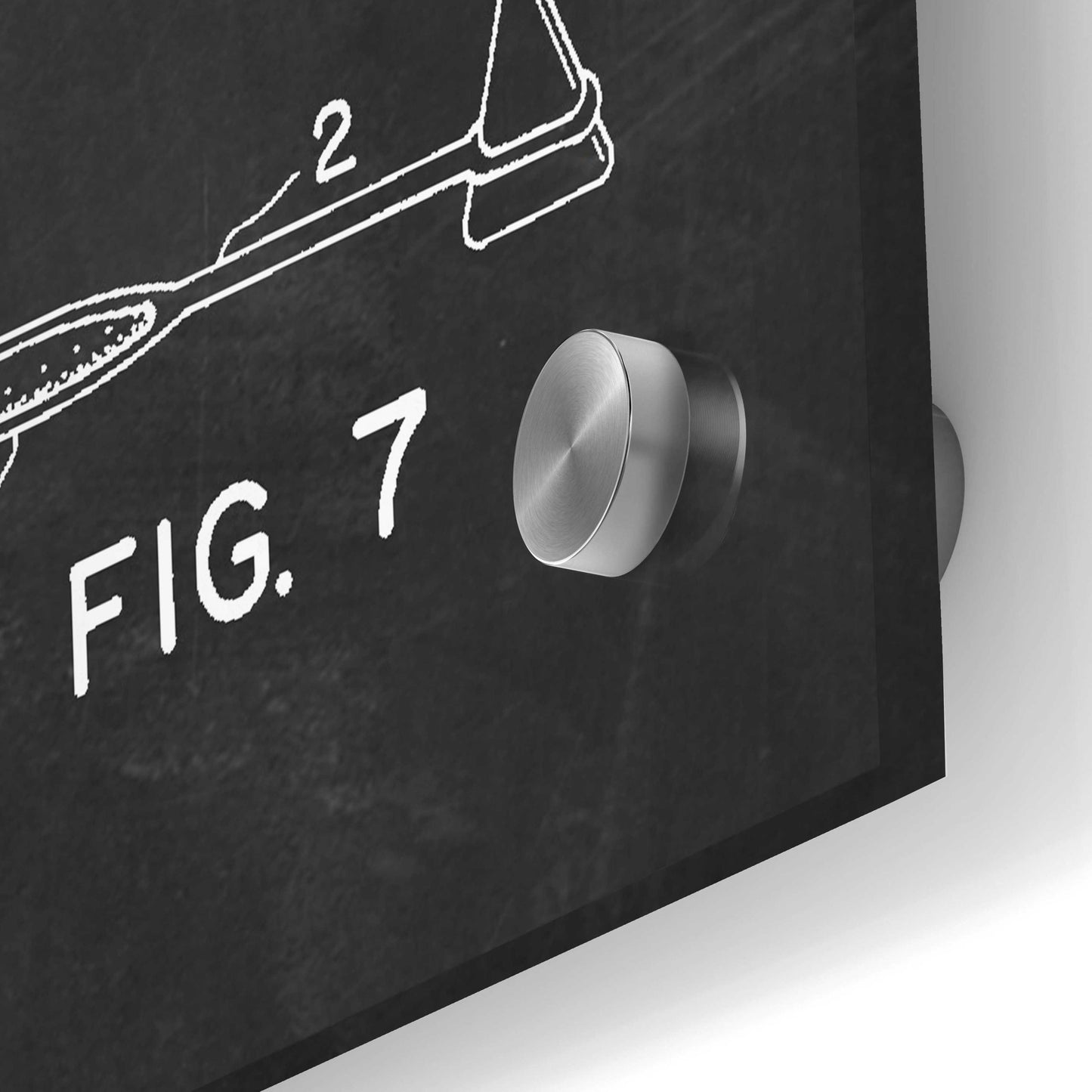 Epic Art 'Medical Instruments Blueprint Patent Chalkboard,' Acrylic Glass Wall Art,24x36