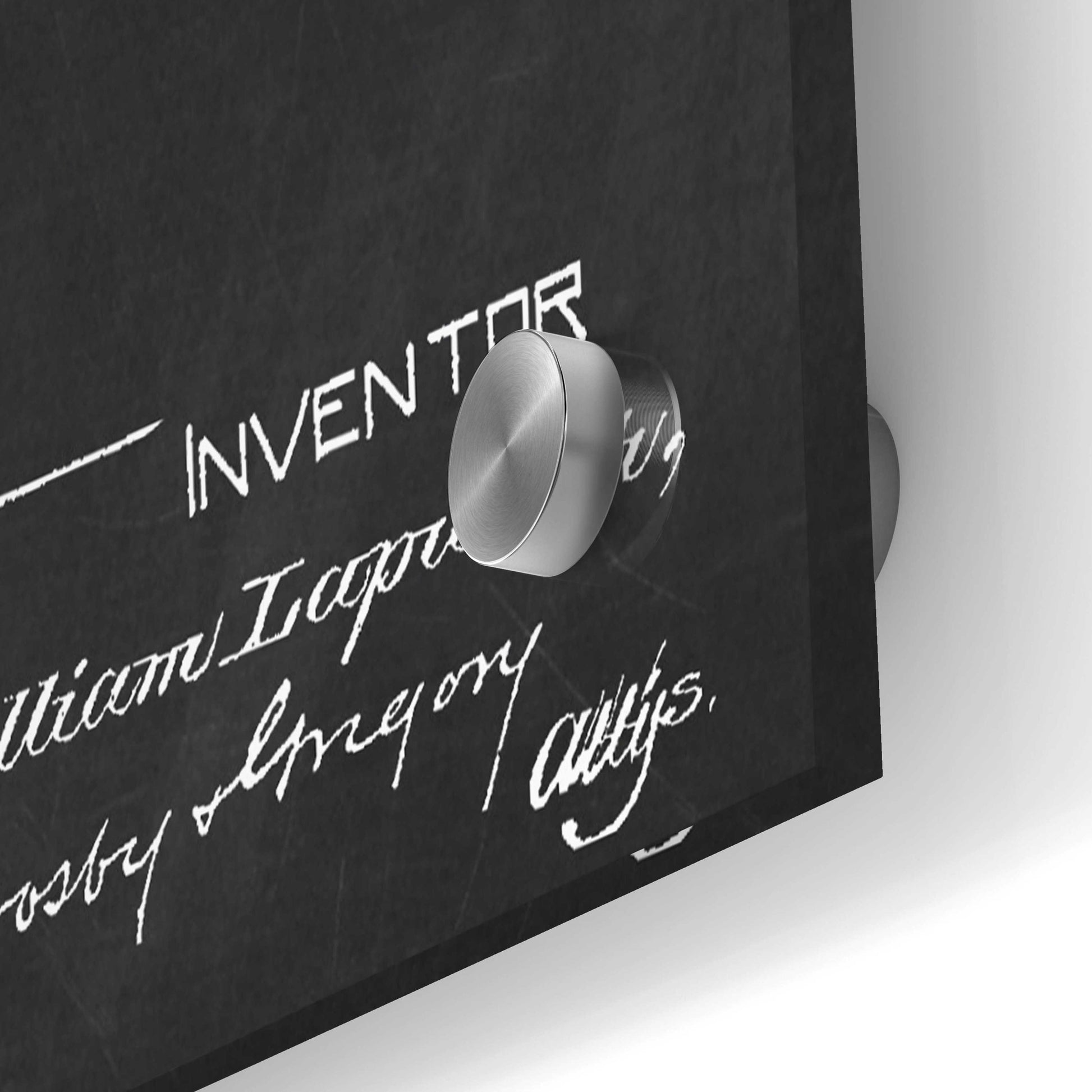 Epic Art 'Weft Stop Motion for Looms Blueprint Patent Chalkboard,' Acrylic Glass Wall Art,36x24