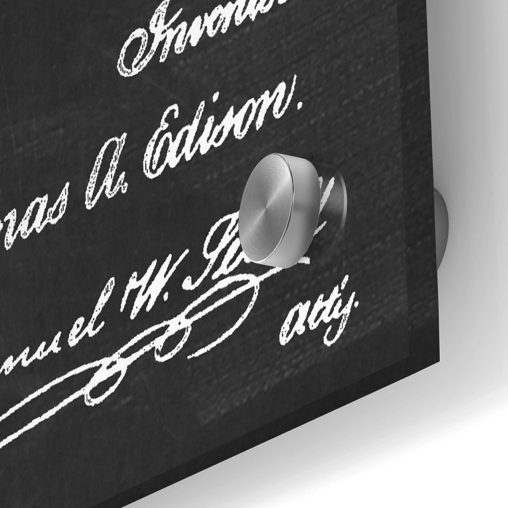 Epic Art 'Phonograph Blueprint Patent Chalkboard,' Acrylic Glass Wall Art,24x36