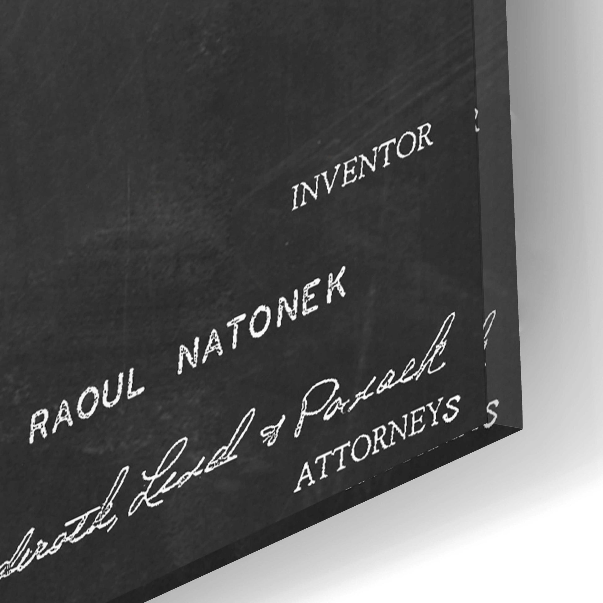 Epic Art 'Baby Pacifier Blueprint Patent Chalkboard,' Acrylic Glass Wall Art,12x16