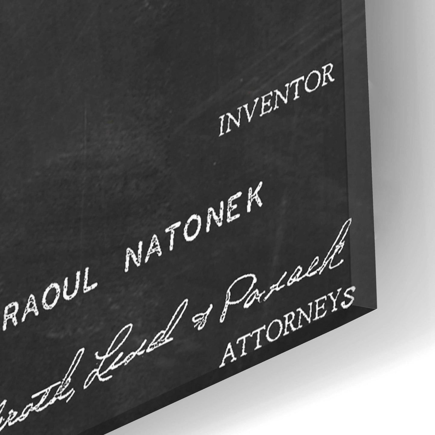 Epic Art 'Baby Pacifier Blueprint Patent Chalkboard,' Acrylic Glass Wall Art,16x24