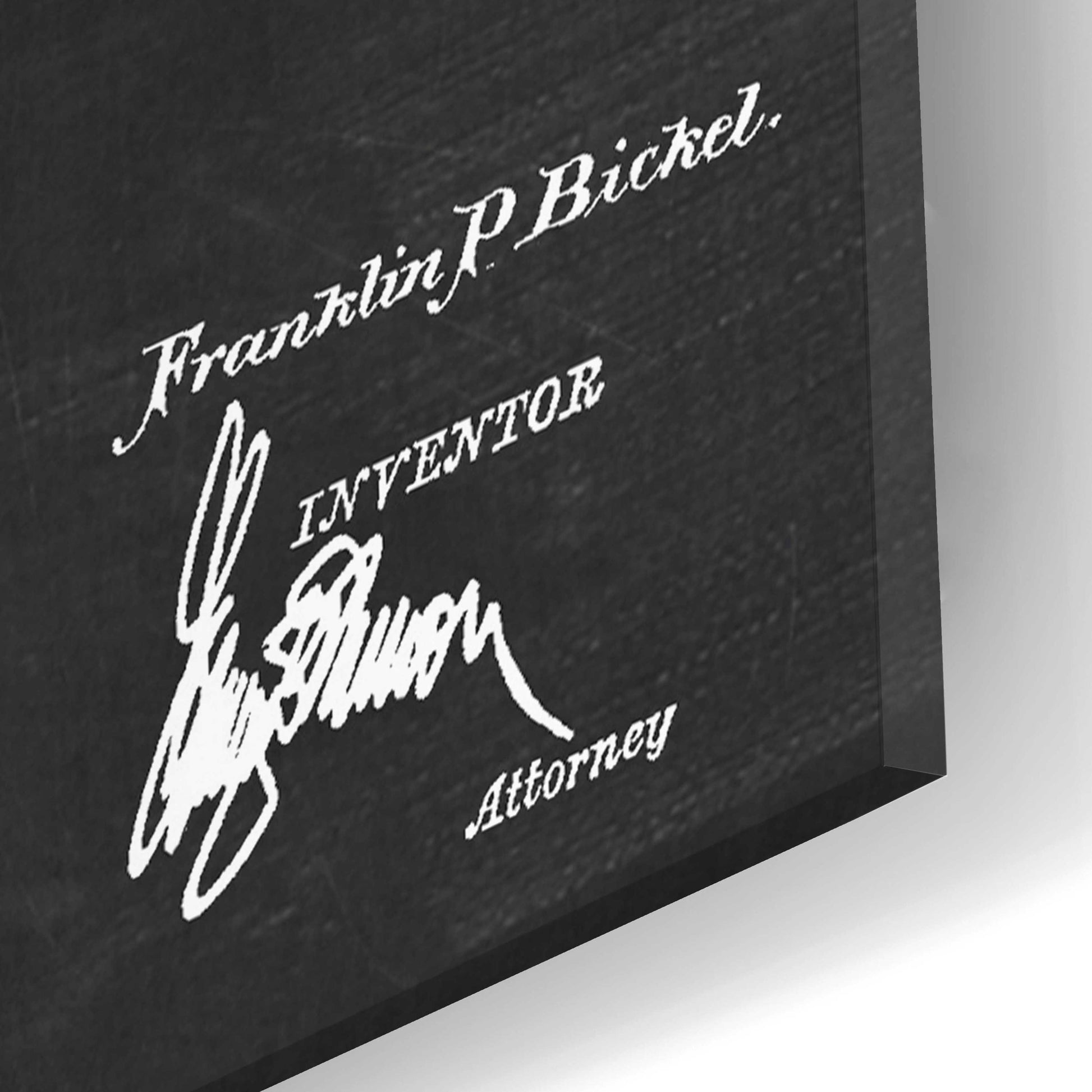 Epic Art 'Washing Machine Blueprint Patent Chalkboard,' Acrylic Glass Wall Art,16x24