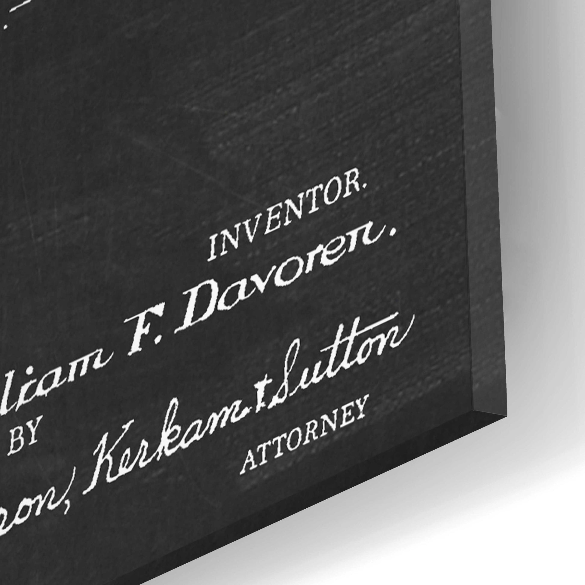 Epic Art 'Pharmacy Tablet Container Blueprint Patent Chalkboard,' Acrylic Glass Wall Art,12x16