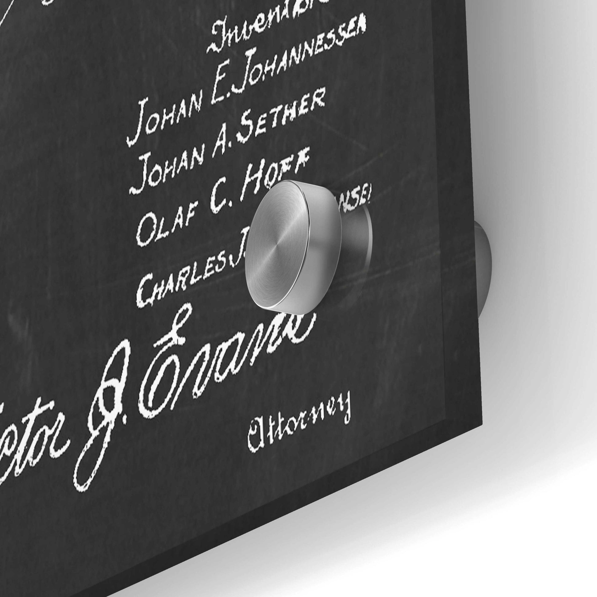 Epic Art 'Non-Sinkable Vessel Blueprint Patent Chalkboard,' Acrylic Glass Wall Art,36x24