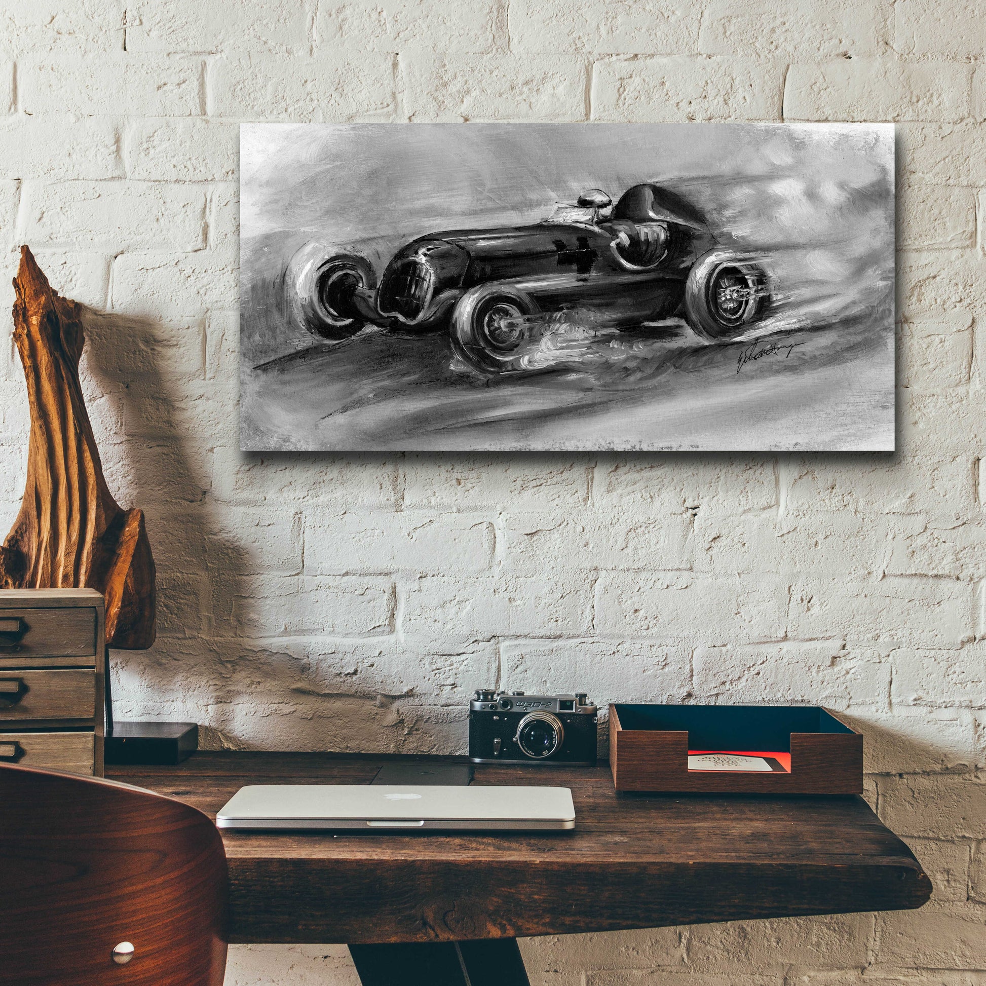 Epic Art 'Inverted Le Mans 1935' by Ethan Harper, Acrylic Glass Wall Art,24x12