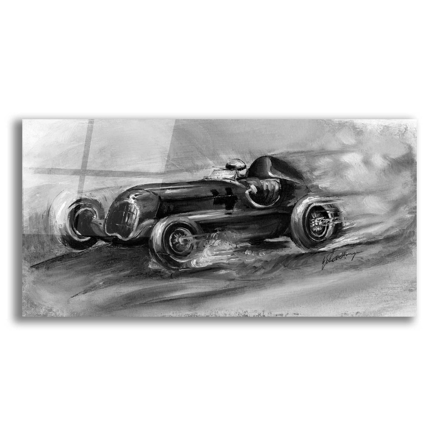 Epic Art 'Inverted Le Mans 1935' by Ethan Harper, Acrylic Glass Wall Art,24x12