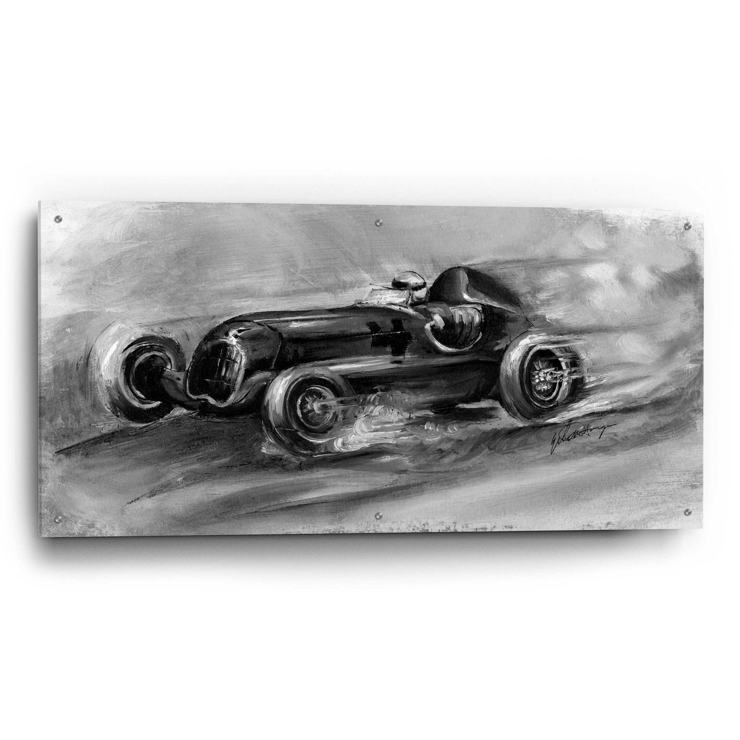 Epic Art 'Inverted Le Mans 1935' by Ethan Harper, Acrylic Glass Wall Art,48x24