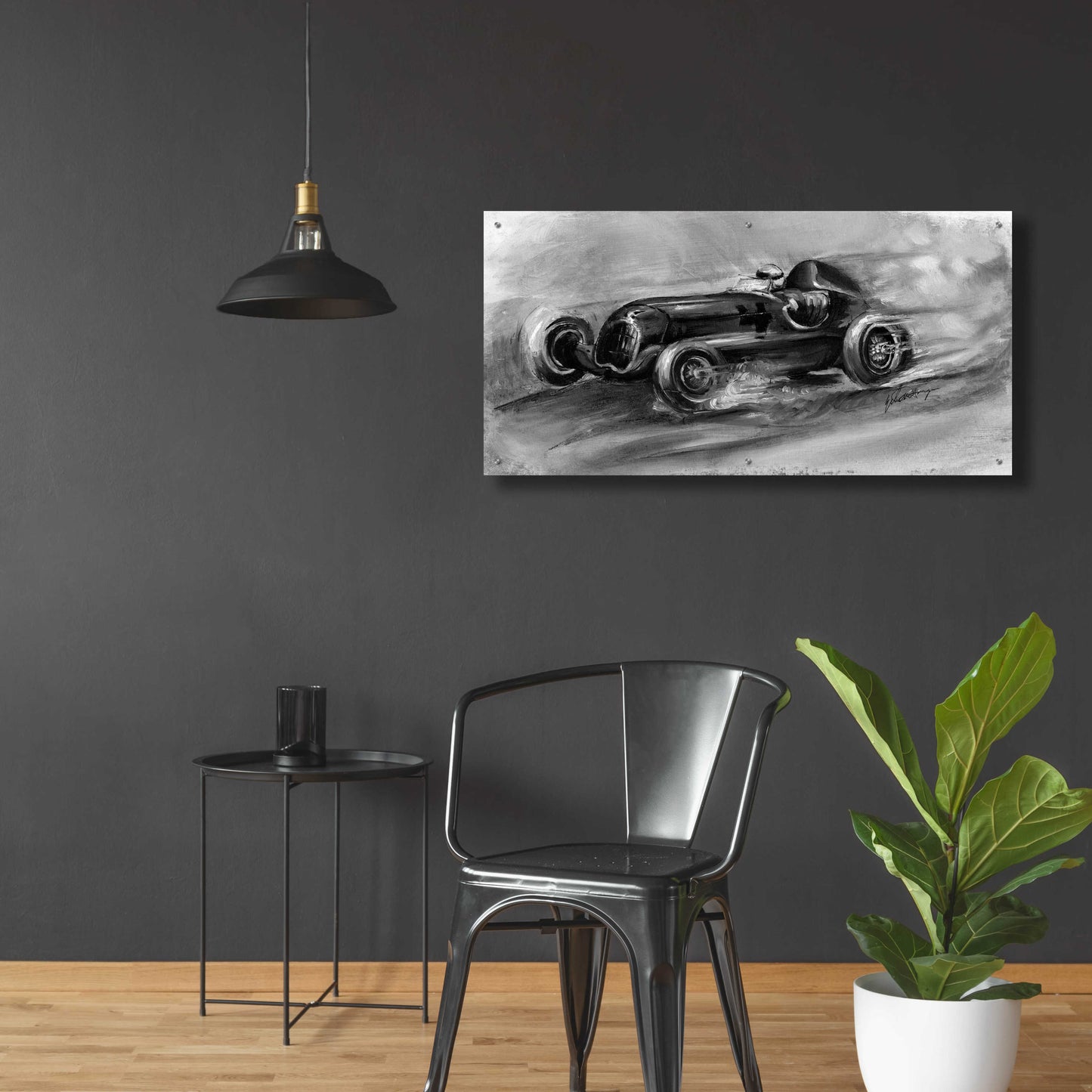 Epic Art 'Inverted Le Mans 1935' by Ethan Harper, Acrylic Glass Wall Art,48x24