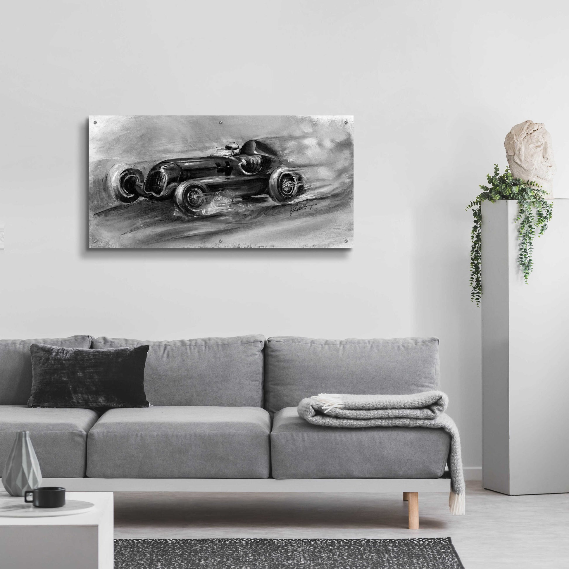 Epic Art 'Inverted Le Mans 1935' by Ethan Harper, Acrylic Glass Wall Art,48x24