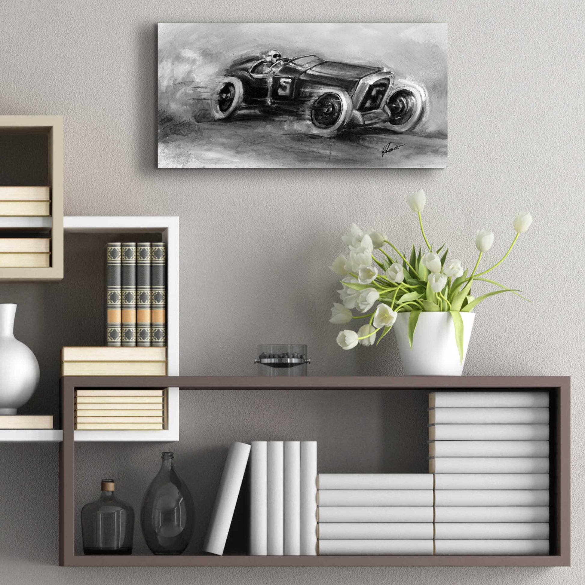 Epic Art 'Inverted French Grand Prix 1914' by Ethan Harper, Acrylic Glass Wall Art,24x12