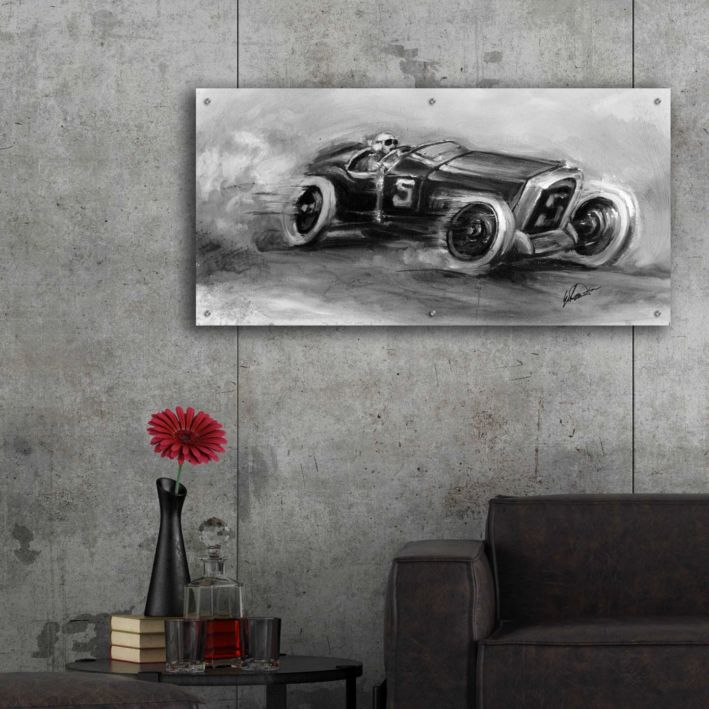 Epic Art 'Inverted French Grand Prix 1914' by Ethan Harper, Acrylic Glass Wall Art,48x24