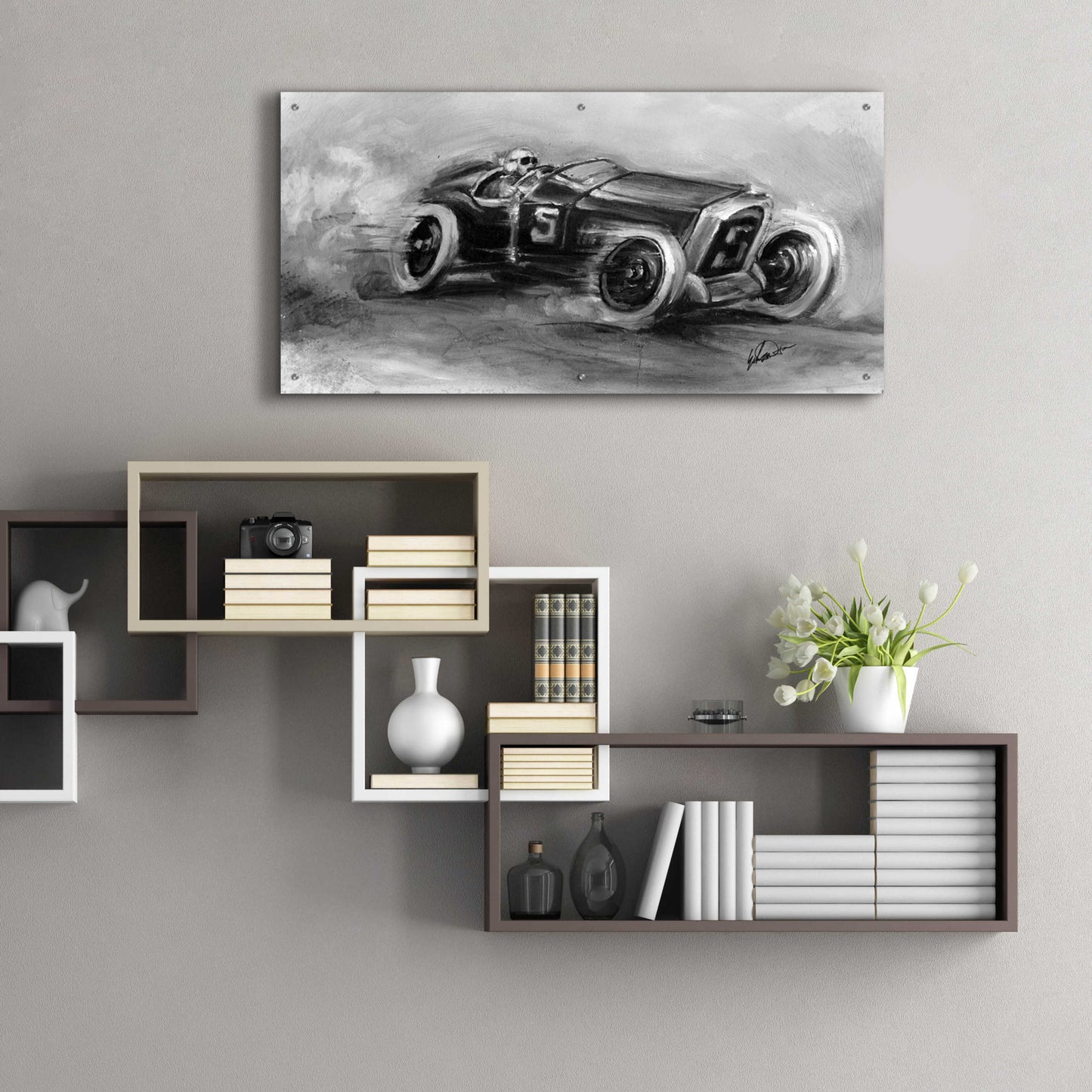 Epic Art 'Inverted French Grand Prix 1914' by Ethan Harper, Acrylic Glass Wall Art,48x24