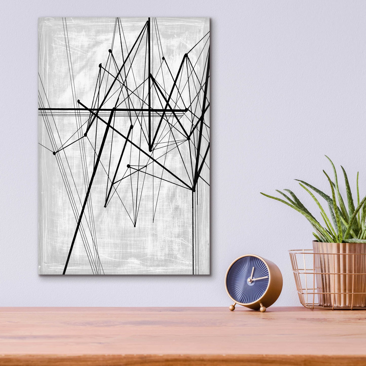 Epic Art 'Inverted Vertices II' by Ethan Harper, Acrylic Glass Wall Art,12x16