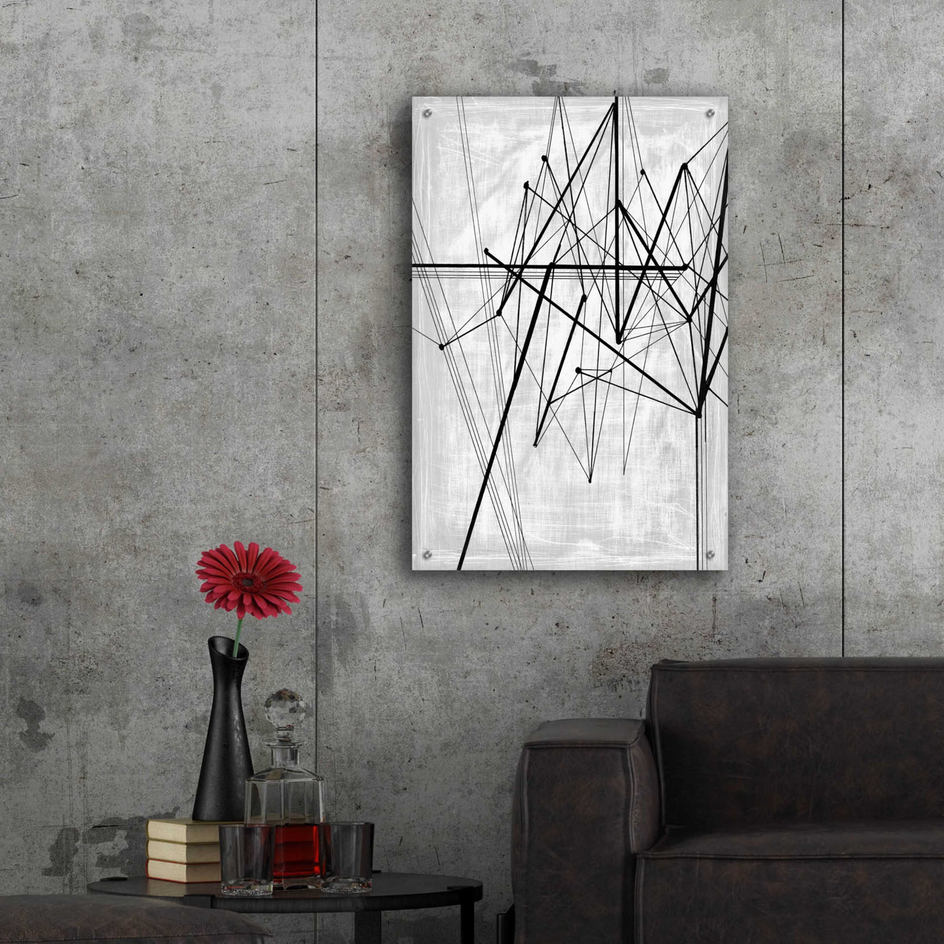 Epic Art 'Inverted Vertices II' by Ethan Harper, Acrylic Glass Wall Art,24x36