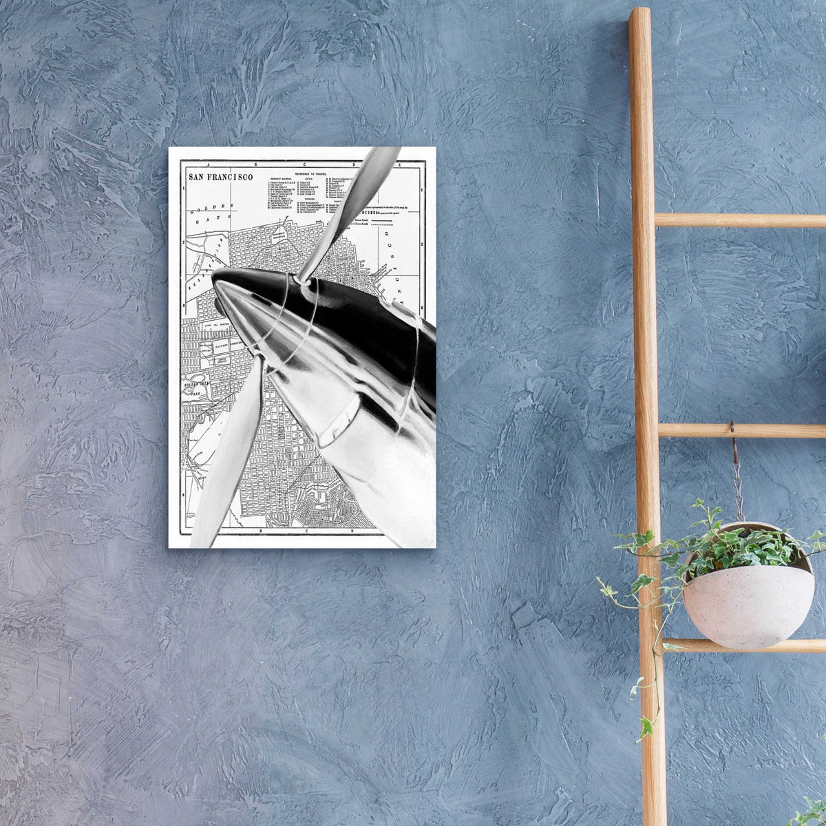 Epic Art 'Inverted Vintage Plane II' by Ethan Harper, Acrylic Glass Wall Art,16x24