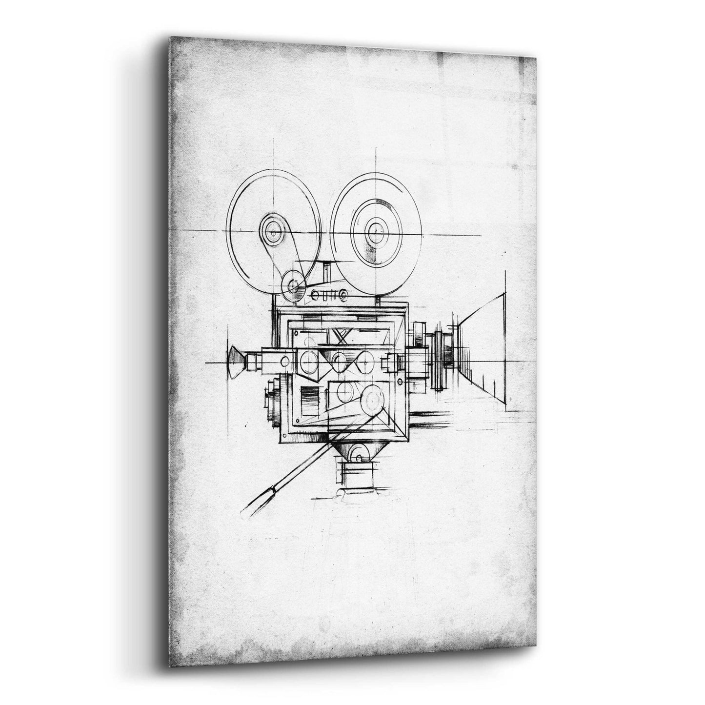 Epic Art 'Inverted Camera Blueprints II' by Ethan Harper, Acrylic Glass Wall Art,12x16