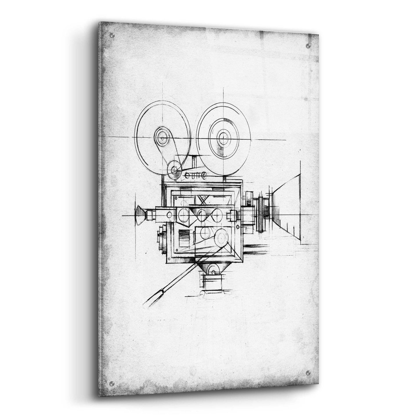 Epic Art 'Inverted Camera Blueprints II' by Ethan Harper, Acrylic Glass Wall Art,24x36