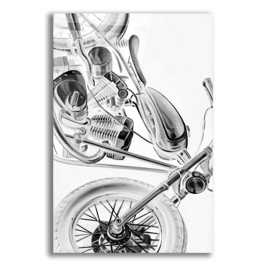 Epic Art 'Inverted Vintage Motorcycle I' by Ethan Harper, Acrylic Glass Wall Art