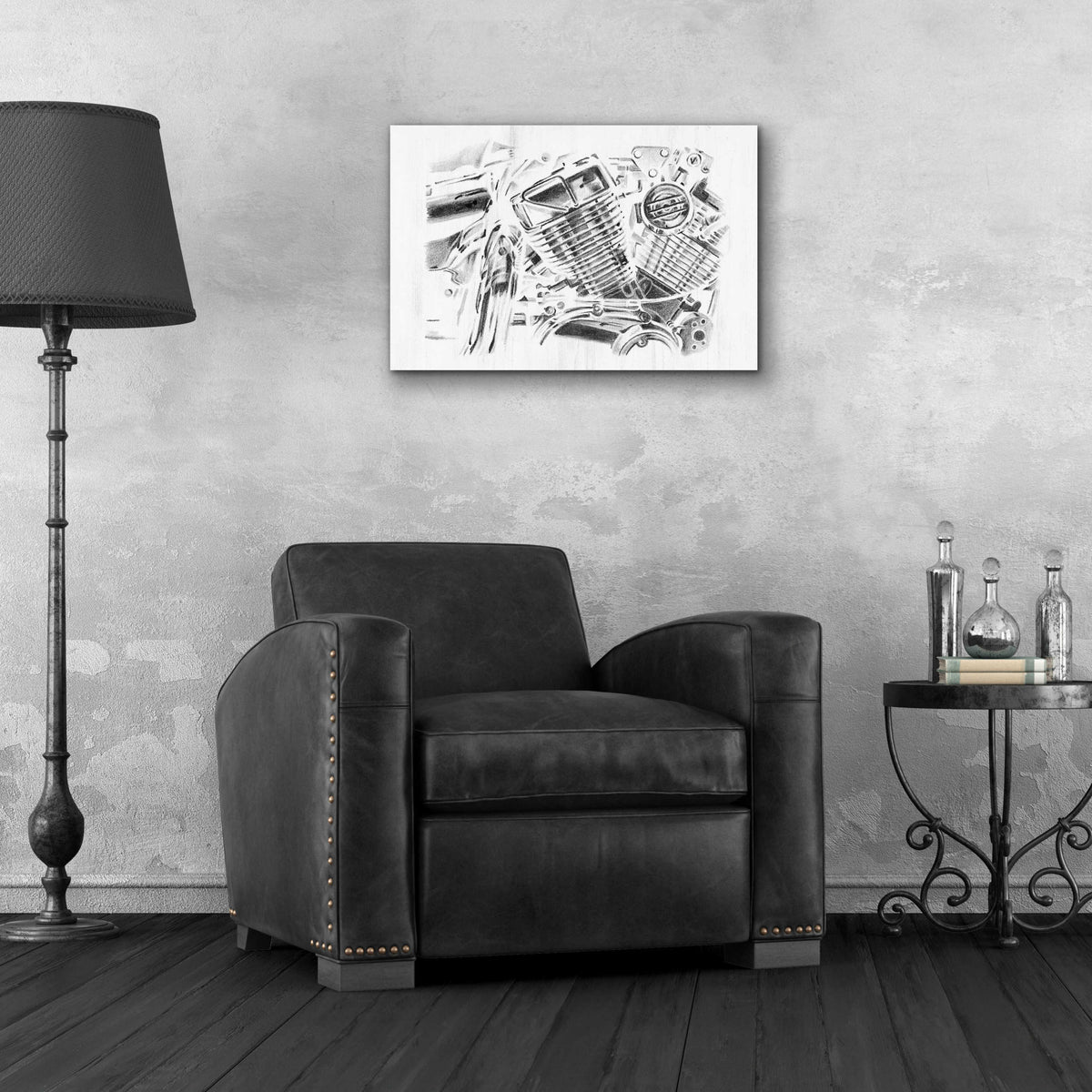 Epic Art 'Inverted Polished Chrome I' by Ethan Harper, Acrylic Glass Wall Art,24x16
