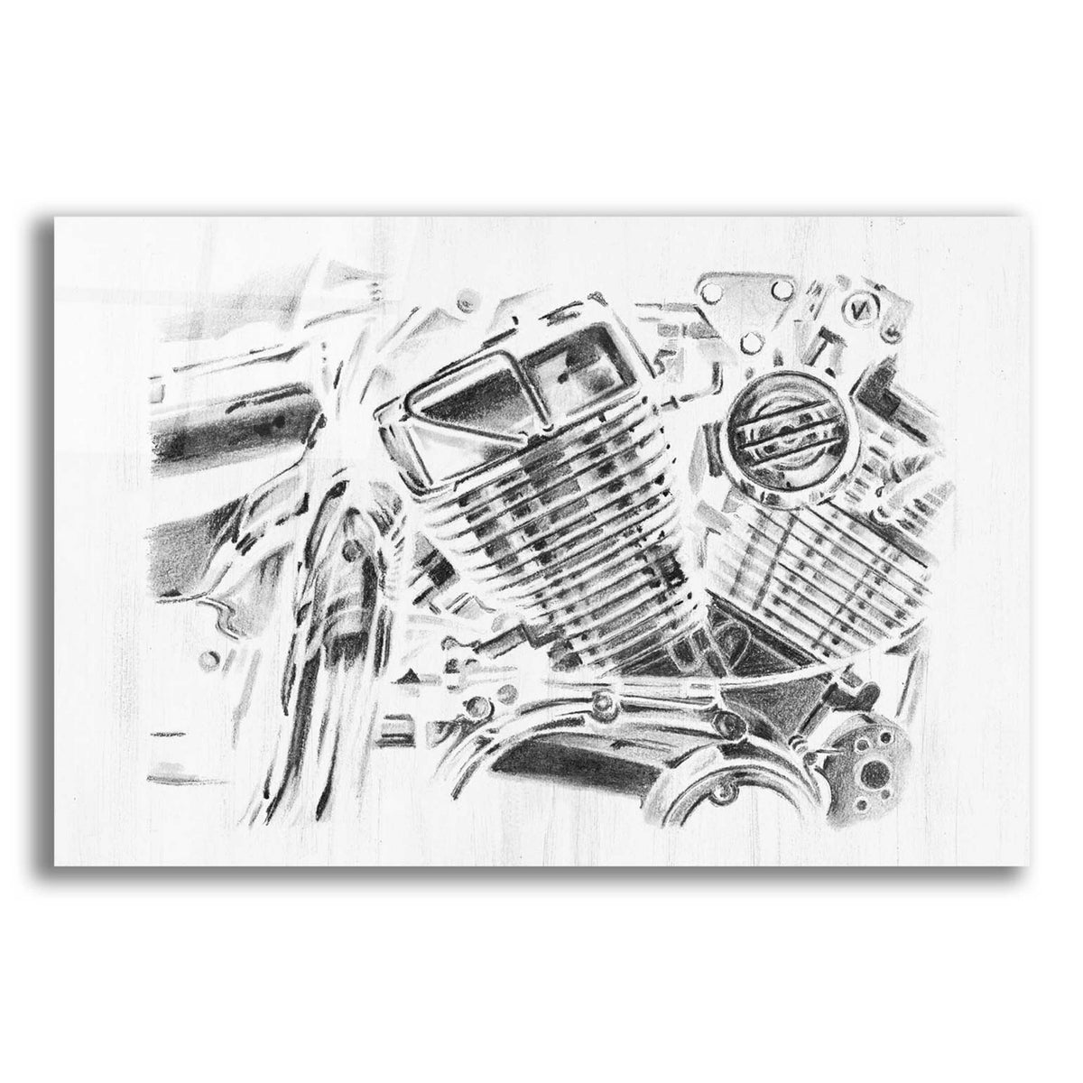Epic Art 'Inverted Polished Chrome I' by Ethan Harper, Acrylic Glass Wall Art
