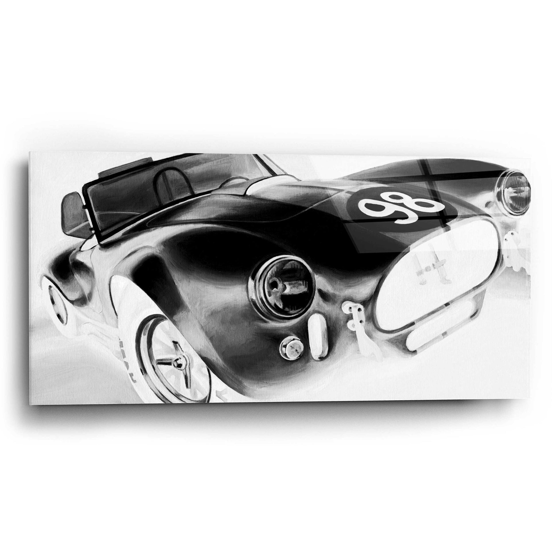 Epic Art 'Inverted Vintage Racing I' by Ethan Harper, Acrylic Glass Wall Art,24x12